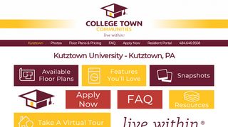
                            2. Best off campus - student only apartments at Kutztown University ...