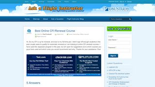 
                            6. Best Online CFI Renewal Course | Ask a Flight …