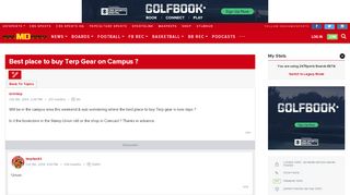 
                            9. Best place to buy Terp Gear on Campus ? - 247 Sports