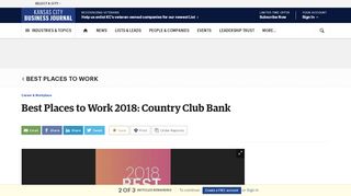 
                            5. Best Places to Work 2018: Country Club Bank - Kansas City Business ...