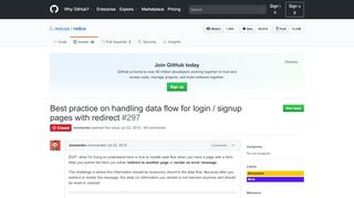 
                            7. Best practice on handling data flow for login / signup pages with ...