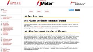 
                            6. Best Practices - Apache JMeter - User's Manual