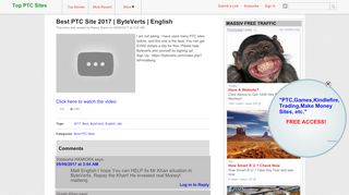 
                            8. Best PTC Site 2017 | ByteVerts | English | Top PTC Sites