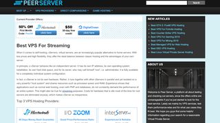 
                            3. Best VPS For Streaming - Peer Server