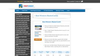 
                            6. Best Western MasterCard® Credit Card - firstcredit.net