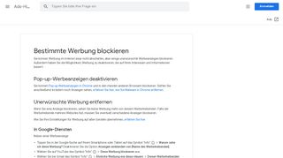 
                            4. Bestimmte Werbung blockieren - Ads-Hilfe