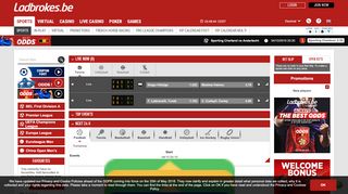 
                            8. Bet Online on Belgium's Favourite Betting Site - Ladbrokes Sports
