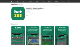 
                            9. bet365 - Sports Betting on the App Store