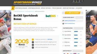 
                            4. Bet365.com Sportsbook Bonuses, Promotions