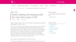 
                            4. Better reading and sleeping with the new tolino vision 4 HD ...