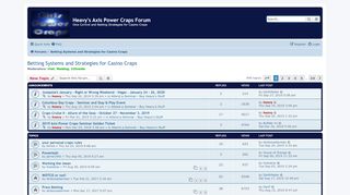 
                            4. Betting Systems and Strategies for Casino Craps - Heavy's Axis ...