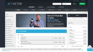 
                            9. BetVictor | One Of The Top Online Betting Sites - Free £40 Bet