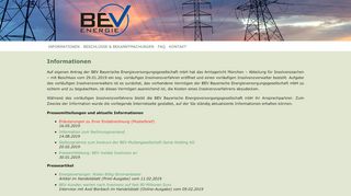 
                            2. BEV Bayerische Energieversorgungsgesellschaft mbH