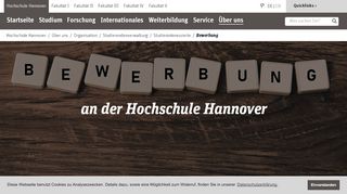 
                            1. Bewerbung – Hochschule Hannover