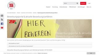 
                            1. Bewerbungsportal & aktuelle ... - Universität Hildesheim