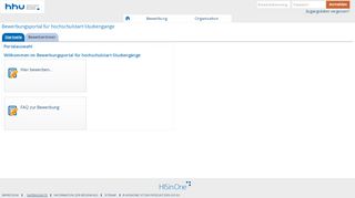 
                            9. Bewerbungsportal für hochschulstart-Studiengänge ...
