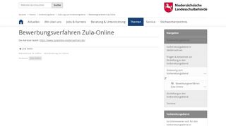 
                            2. Bewerbungsverfahren Zula-Online — Niedersächsische ...