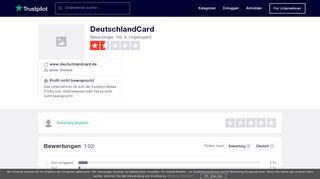 
                            7. Bewertungen von DeutschlandCard - de.trustpilot.com