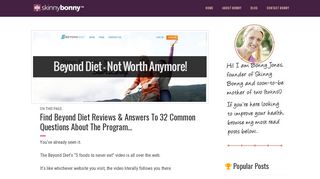 
                            5. Beyond Diet Reviews - 32 Questions Answered (#11 is Scary)