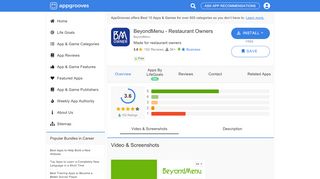 
                            7. BeyondMenu - Restaurant Owners - appgrooves.com