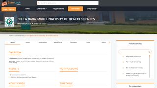 
                            9. BFUHS - Baba Farid University of Health Sciences Admission ...