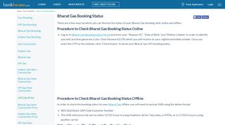 
                            8. Bharat Gas Booking Status, Online Refill Booking Status