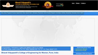 
                            1. Bharati Vidyapeeth's College of Engineering for Women, Pune