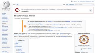 
                            9. Bharatiya Vidya Bhavan - Wikipedia