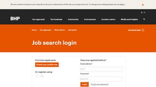 
                            3. BHP | Careers | Login to Search Jobs