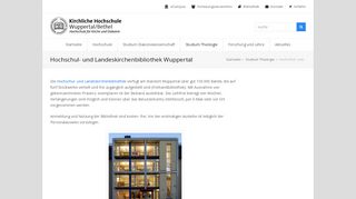 
                            8. Bibliothek - Kirchliche Hochschule Wuppertal/Bethel