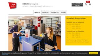 
                            2. Bibliothek: Services | ASH Berlin