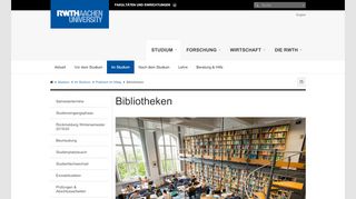 
                            7. Bibliotheken - RWTH AACHEN UNIVERSITY - …