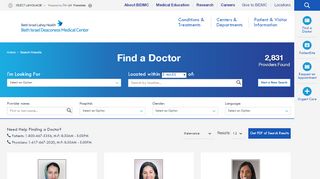 
                            6. BIDMC Find a Doctor - Beth Israel Deaconess Medical Center