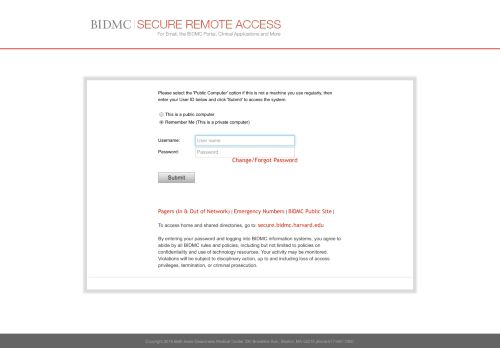 
                            4. BIDMC Portal - Beth Israel Deaconess Medical Center