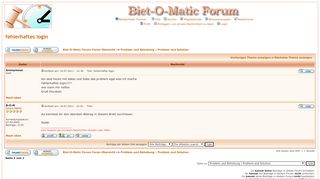
                            3. Biet-O-Matic Forum :: Thema anzeigen - fehlerhaftes login