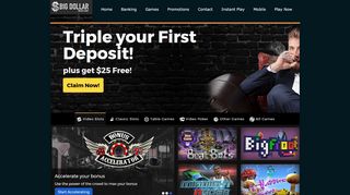 
                            3. Big Dollar Casino - US Players Accepted!