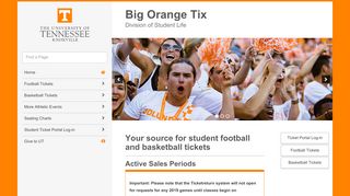 
                            5. Big Orange Tix | The University of Tennessee, Knoxville