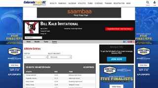 
                            5. Bill Kalb Invitational - Entries