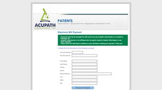 
                            3. Bill Pay - Acupath Laboratories Inc.