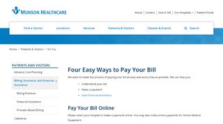 
                            8. Bill Pay I Munson Healthcare I northern Michigan