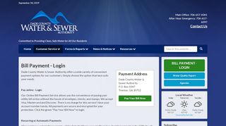 
                            3. Bill Payment - Login | Dade County Water & Sewer …