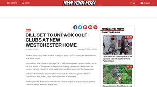 
                            7. BILL SET TO UNPACK GOLF CLUBS AT NEW WESTCHESTER HOME