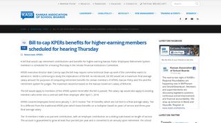 
                            5. Bill to cap KPERs benefits for higher-earning members scheduled for ...