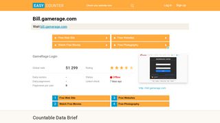 
                            3. Bill.gamerage.com: GameRage Login