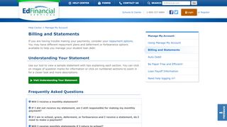 
                            3. Billing and Statements - Edfinancial Services