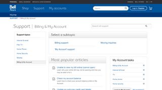 
                            1. Billing & My Account - Support - Bell Aliant