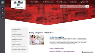 
                            5. Billing & Payment - Anaheim.net