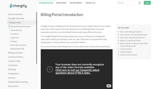 
                            2. Billing Portal Introduction - Chargify Documentation