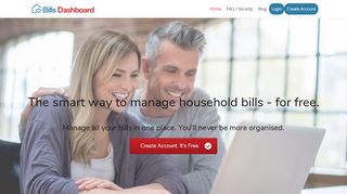 
                            6. Bills Dashboard. The smart way to manage household bills.