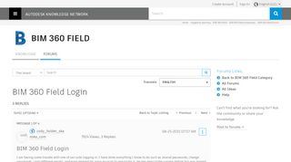 
                            11. BIM 360 Field Login - Autodesk Community